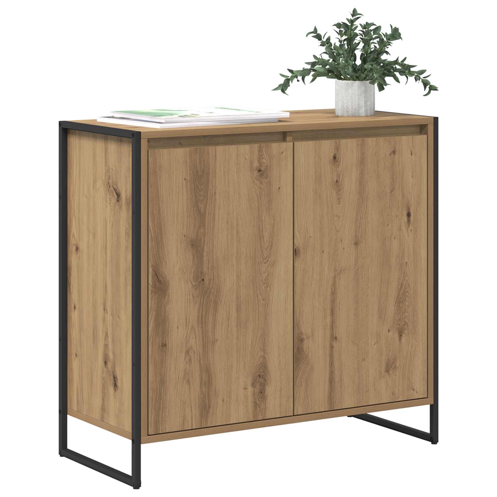 vidaXL Szafka boczna Dąb rzemieślniczy 79 x 36 x 75 cm