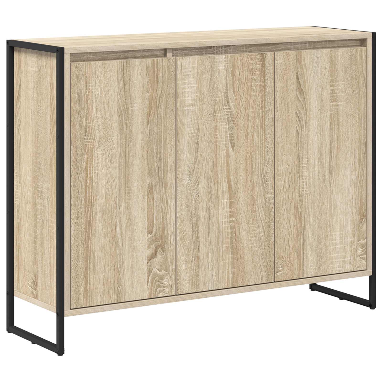 vidaXL Szafka boczna Sonoma 96,5 x 30 x 75 cm Materiał drewnopochodny