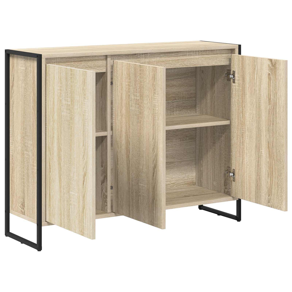 vidaXL Szafka boczna Sonoma 96,5 x 30 x 75 cm Materiał drewnopochodny