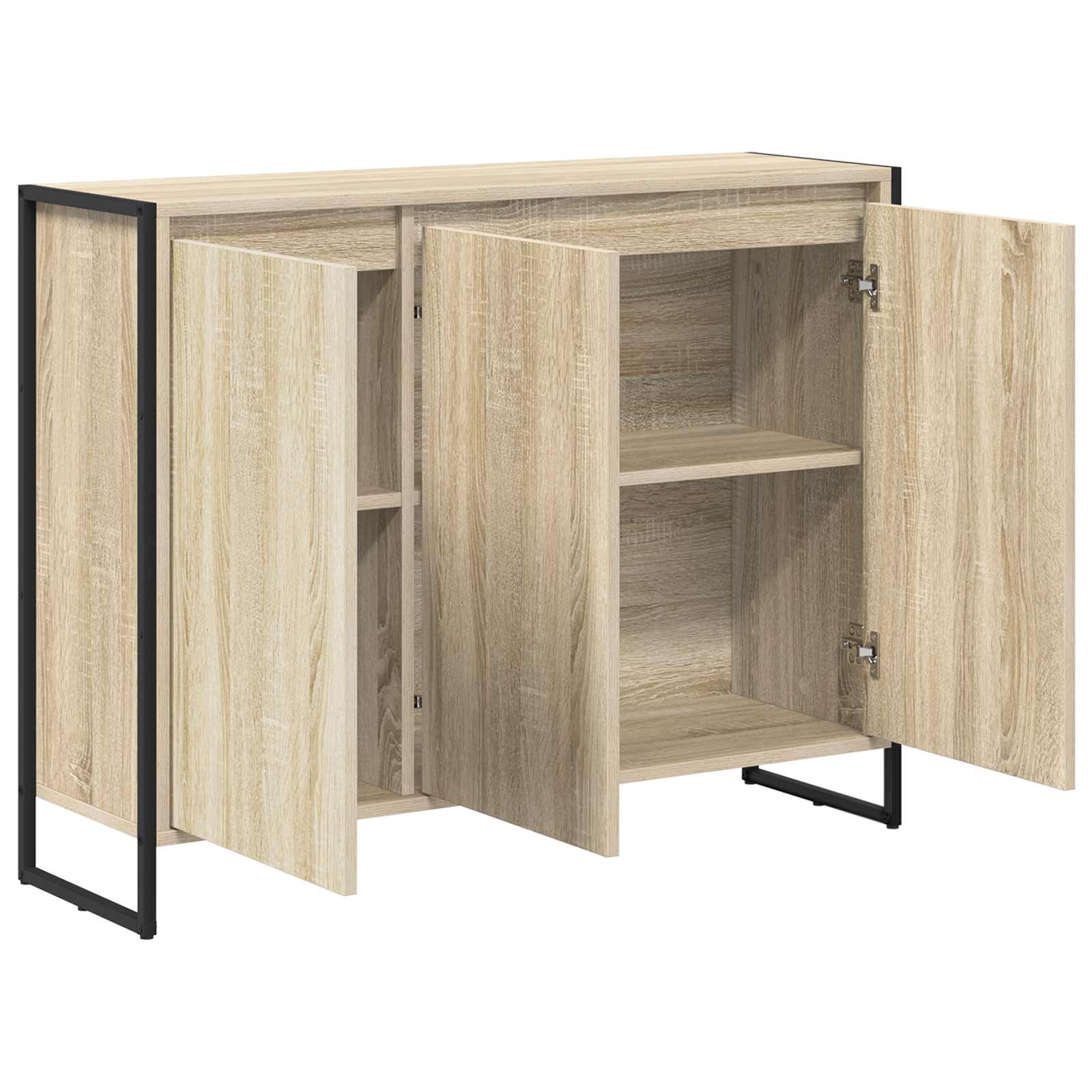 vidaXL Szafka boczna Sonoma 96,5 x 30 x 75 cm Materiał drewnopochodny