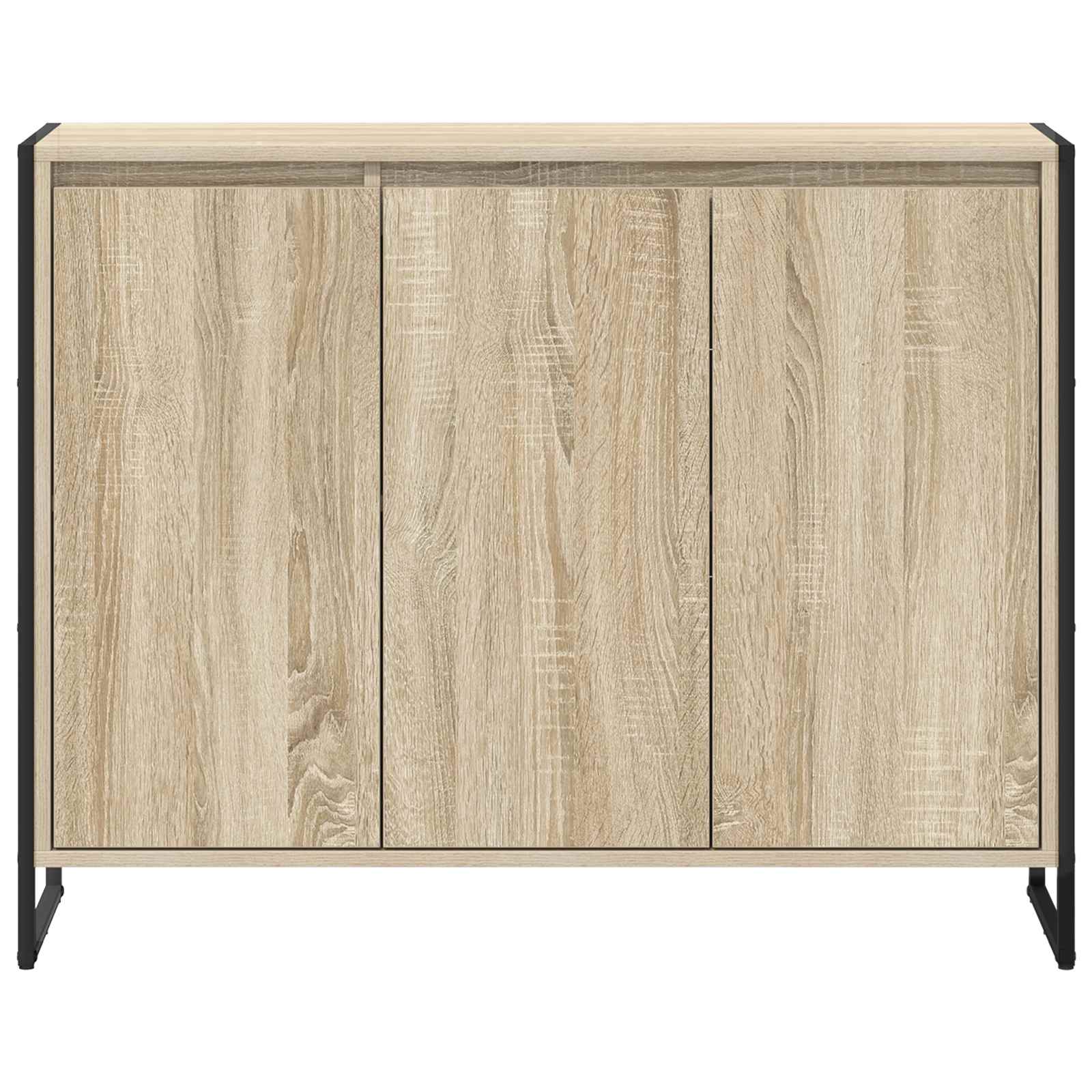 vidaXL Szafka boczna Sonoma 96,5 x 30 x 75 cm Materiał drewnopochodny