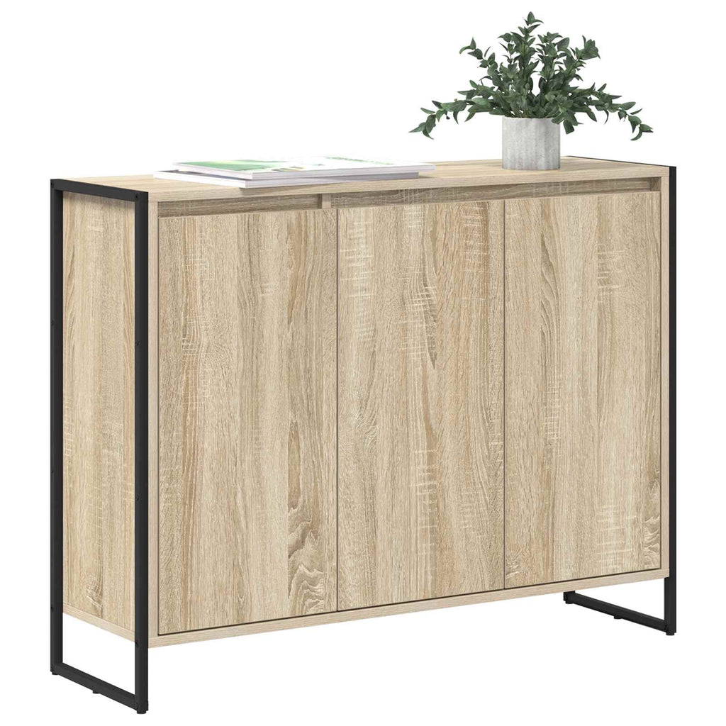 vidaXL Szafka boczna Sonoma 96,5 x 30 x 75 cm Materiał drewnopochodny