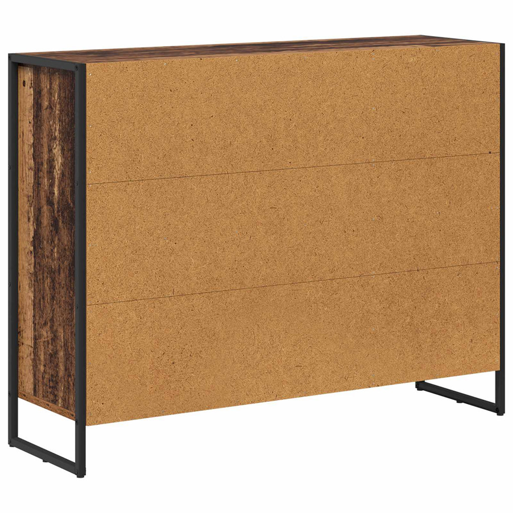 vidaXL Szafka boczna Stare drewno 96,5 x 30 x 75 cm