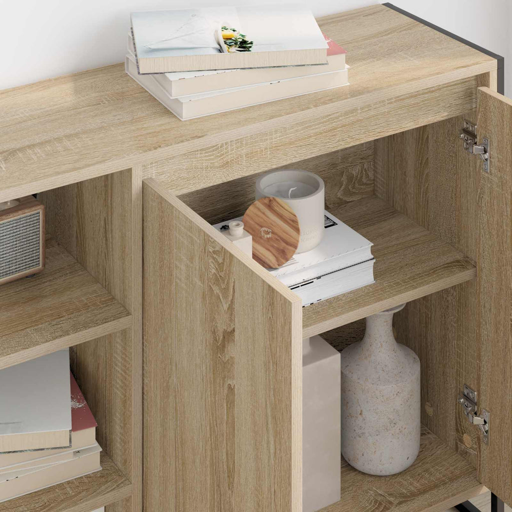 vidaXL Szafka boczna Sonoma 96.5 x 30 x 75 cm Materiał drewnopochodny