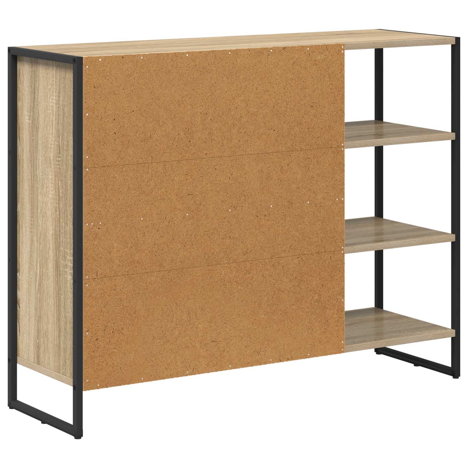 vidaXL Szafka boczna Sonoma 96.5 x 30 x 75 cm Materiał drewnopochodny