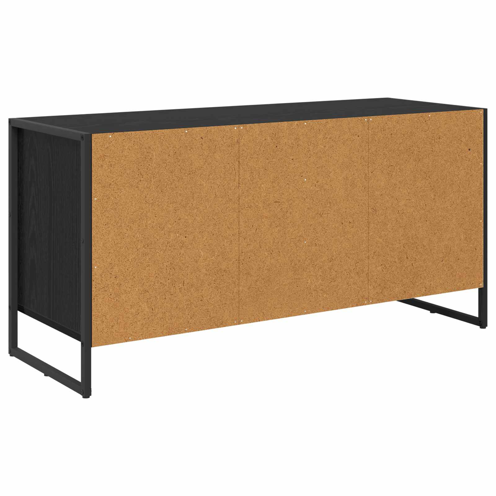 vidaXL Szafka pod telewizor z szufladą Czarny Dąb 100 x 36 x 49.5 cm