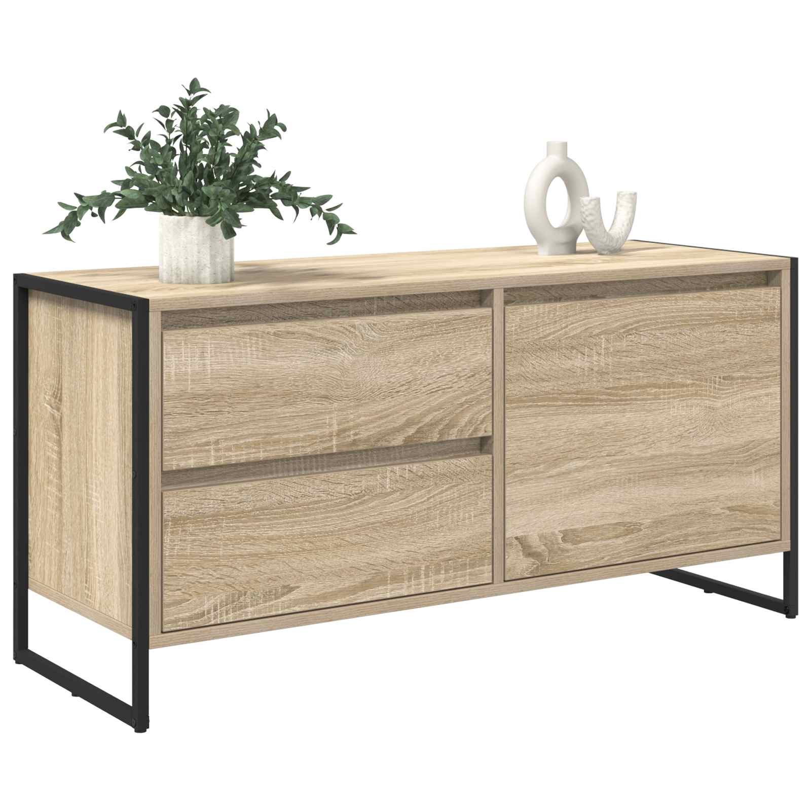 vidaXL Szafka pod telewizor z szufladą Sonoma 100 x 36 x 49.5 cm