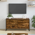 vidaXL Szafka pod telewizor z szufladą Dąb dymny 100 x 36 x 49.5 cm