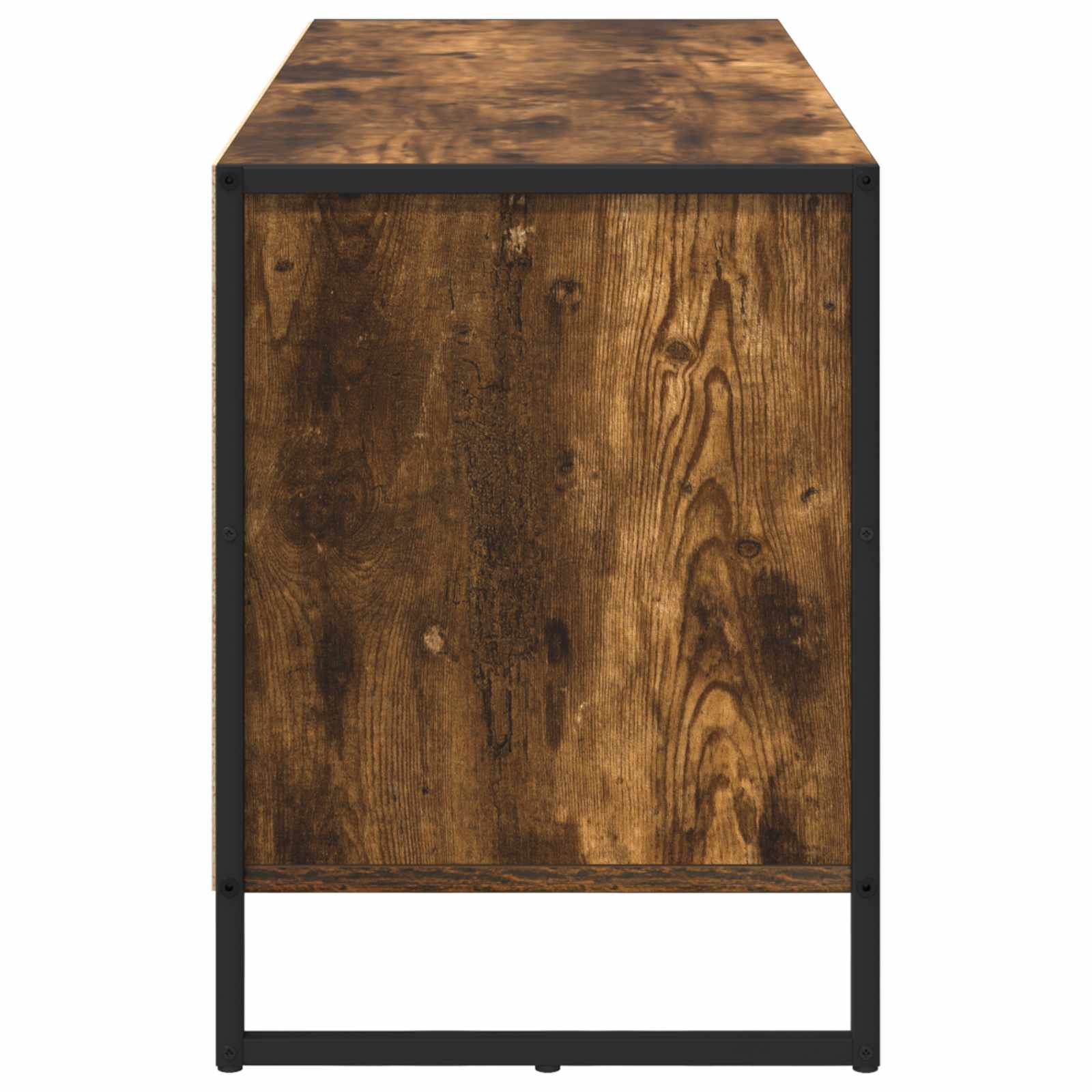 vidaXL Szafka pod telewizor z szufladą Dąb dymny 100 x 36 x 49.5 cm