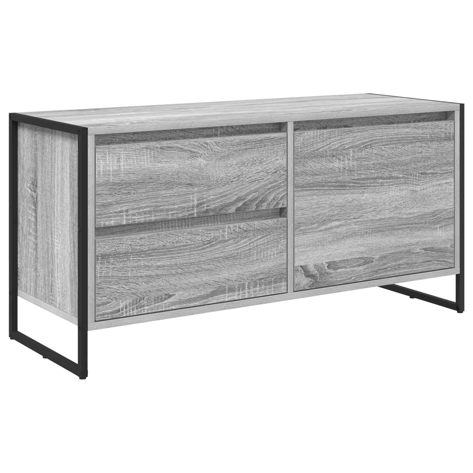 vidaXL Szafka pod telewizor z szufladą Szary Sonoma 100 x 36 x 49.5 cm
