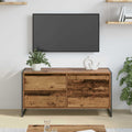vidaXL Szafka pod telewizor z szufladą Stare drewno 100 x 36 x 49.5 cm