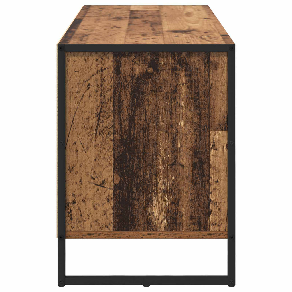 vidaXL Szafka pod telewizor z szufladą Stare drewno 100 x 36 x 49.5 cm