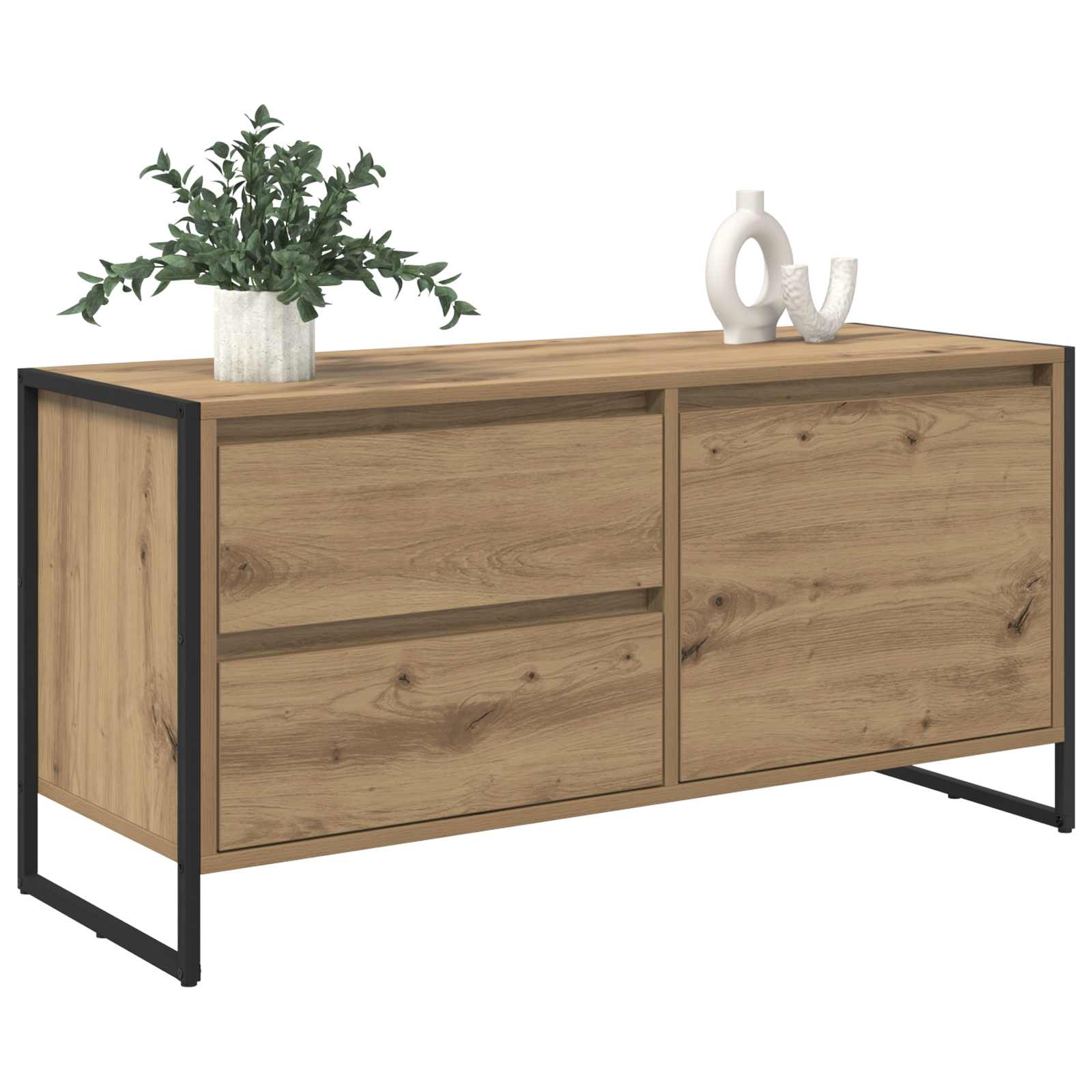 vidaXL Szafka pod telewizor Dąb rzemieślniczy 100 x 36 x 49.5 cm