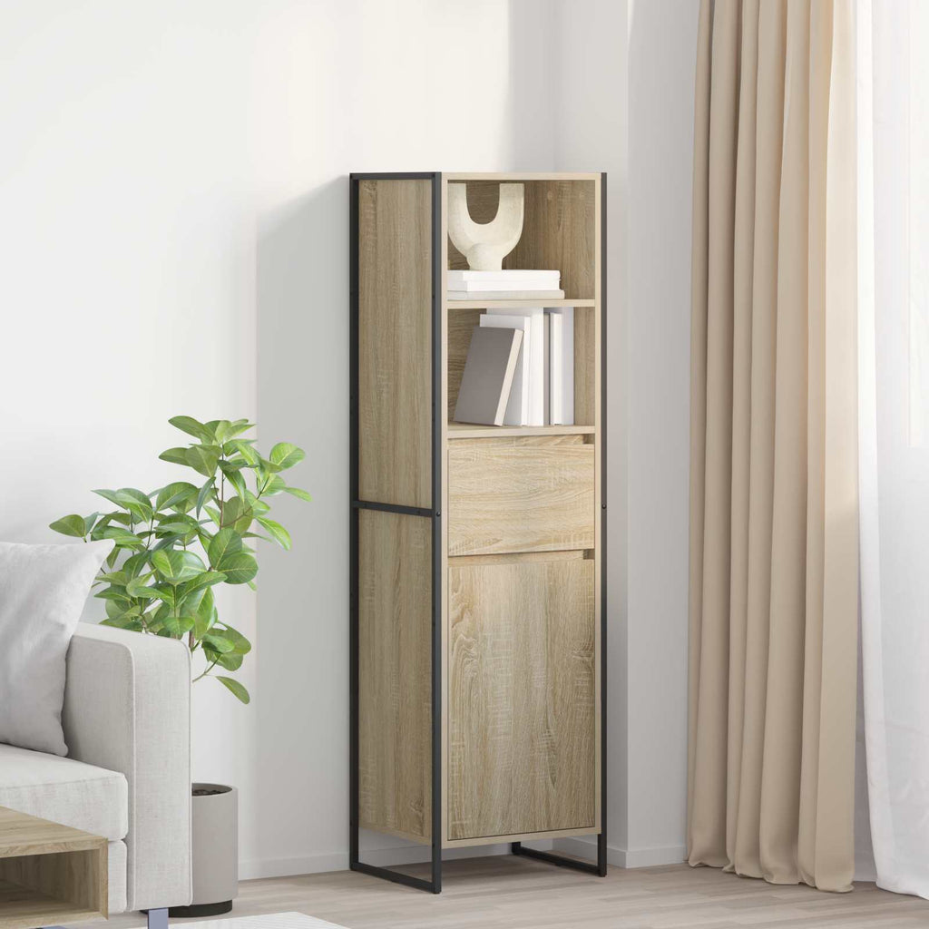 vidaXL Szafka na książki z szufladą Sonoma 43 x 36 x 150.5 cm