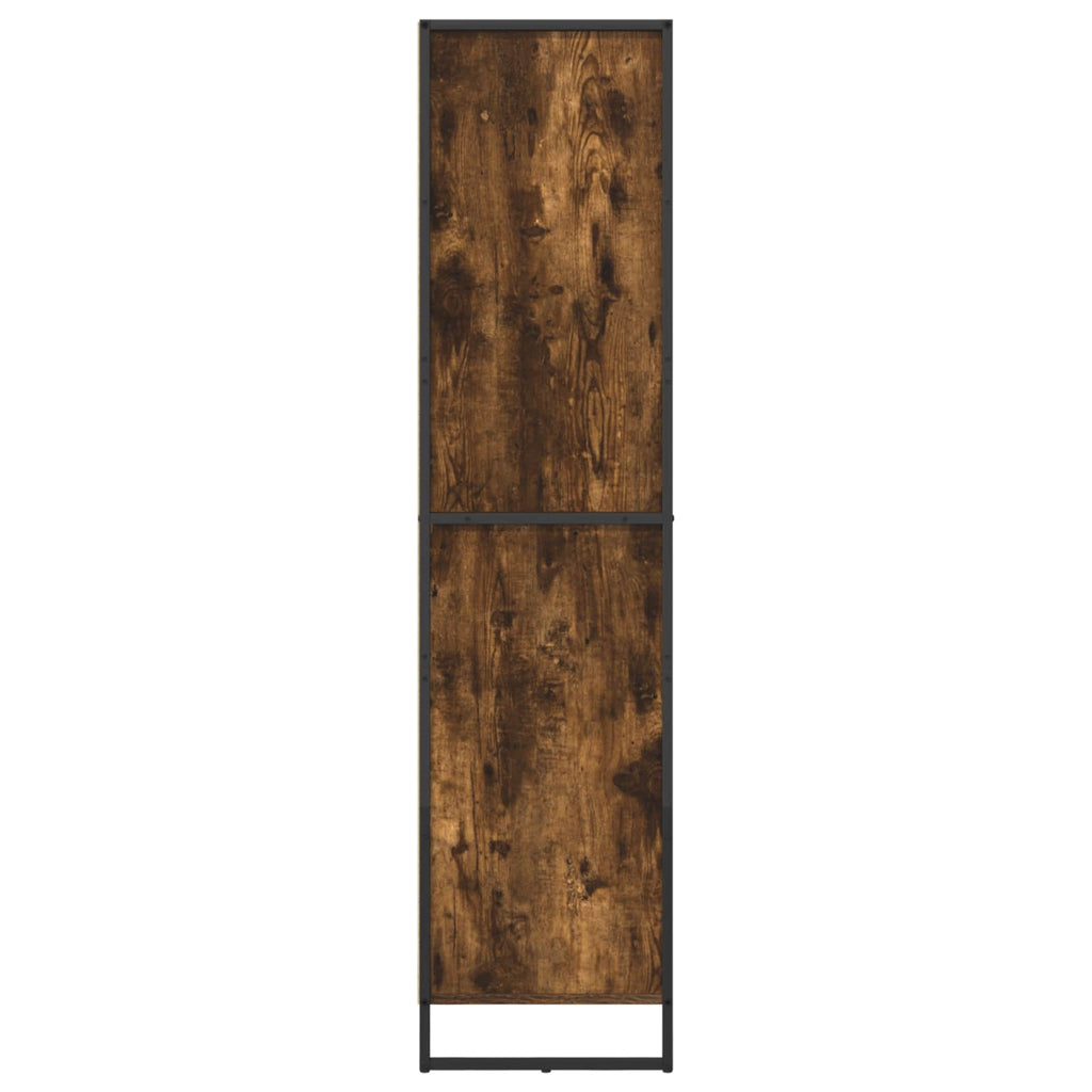 vidaXL Szafka na książki z szufladą Dąb dymny 43 x 36 x 150.5 cm