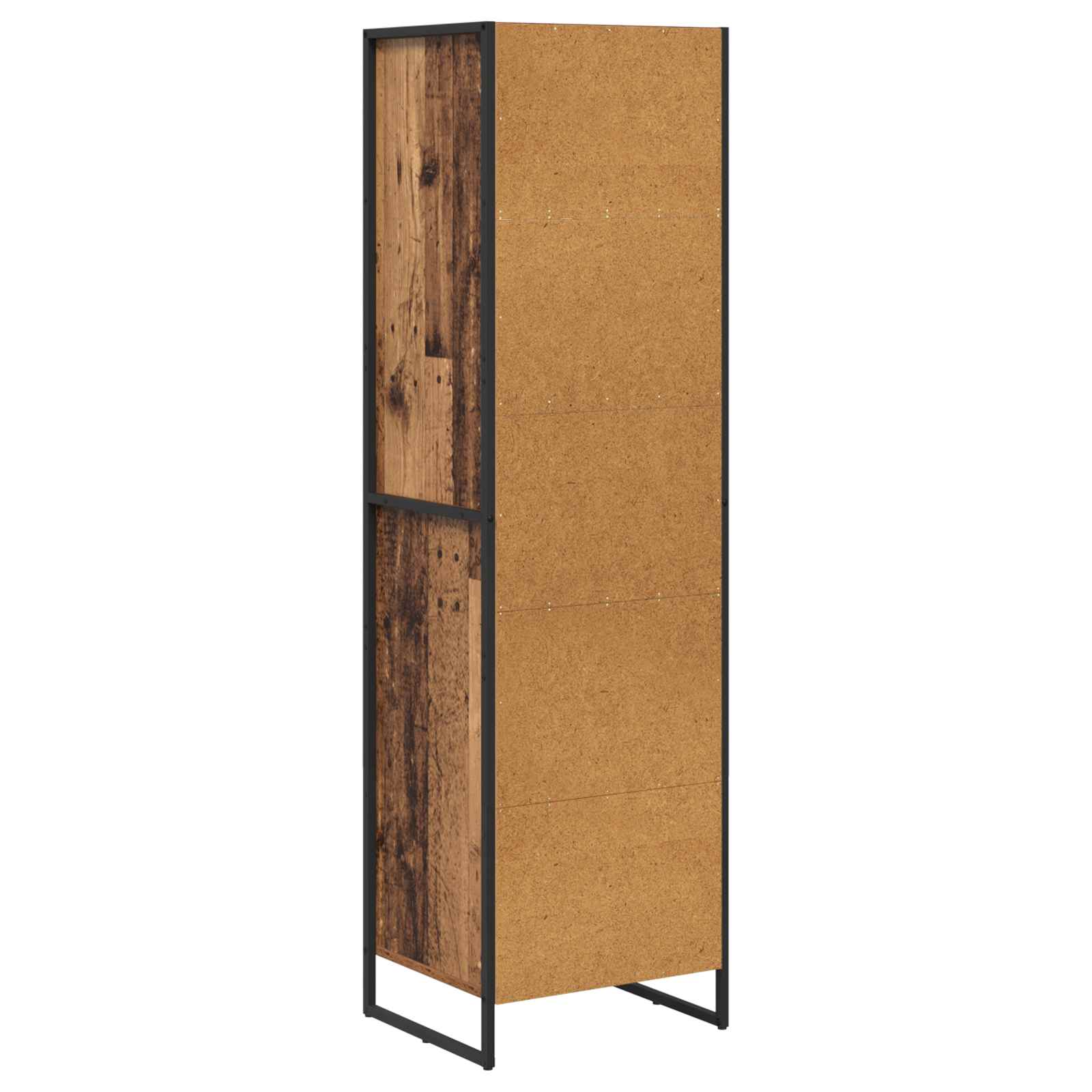 vidaXL Szafka na książki z szufladą Stare drewno 43 x 36 x 150.5 cm