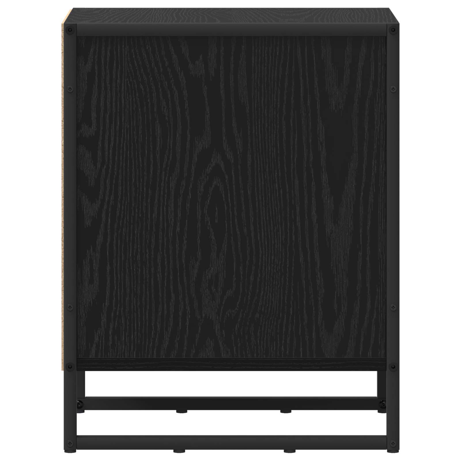 vidaXL Stolik nocny 2 pcs Czarny Dąb 39.5 x 30 x 50 cm