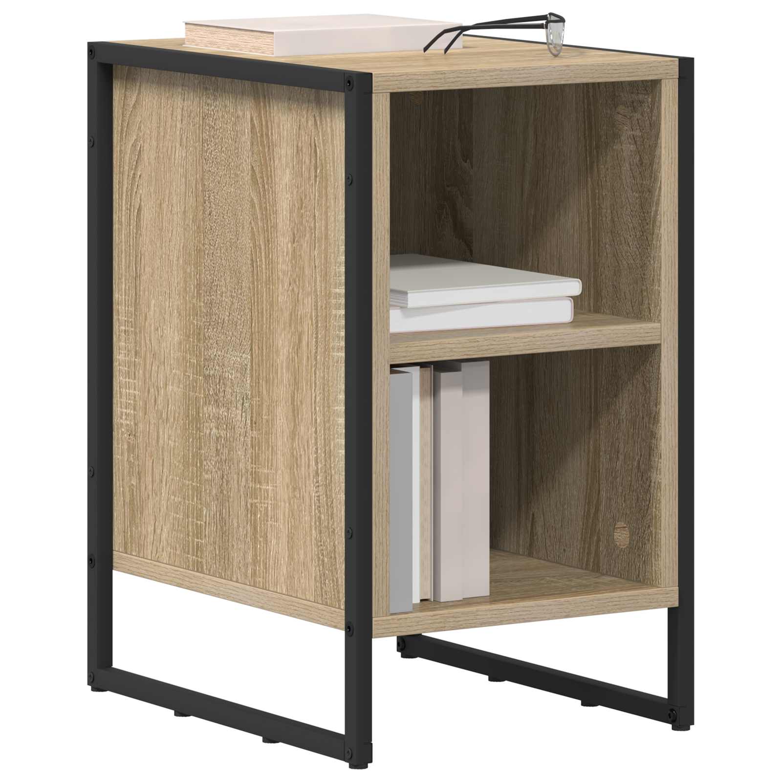 vidaXL Stolik nocny Sonoma 39.5 x 30 x 50 cm Materiał drewnopochodny