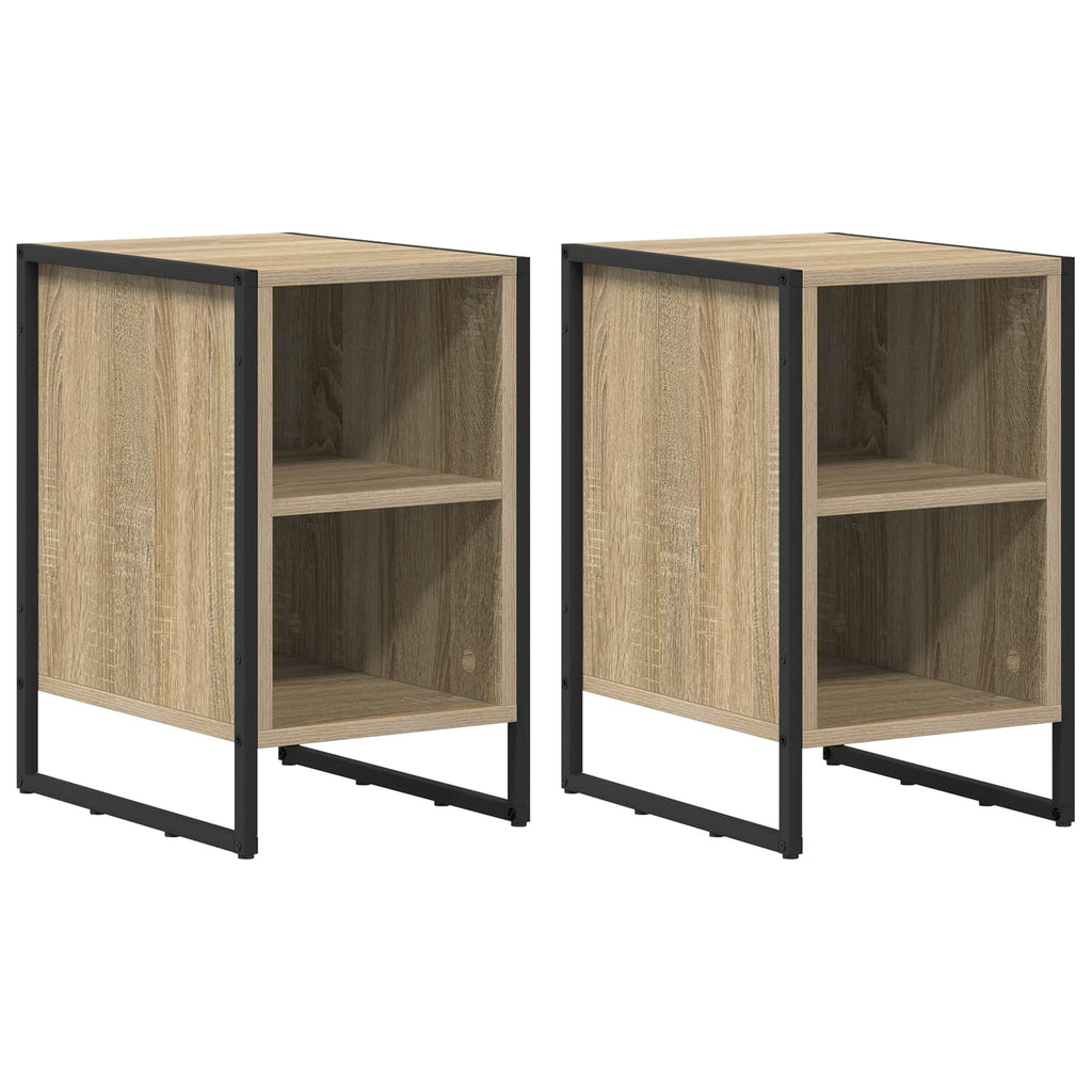 vidaXL Stolik nocny 2 pcs Sonoma 39.5 x 30 x 50 cm
