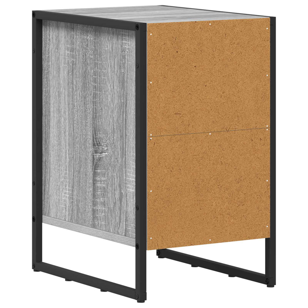 vidaXL Stolik nocny Szary Sonoma 39.5 x 30 x 50 cm