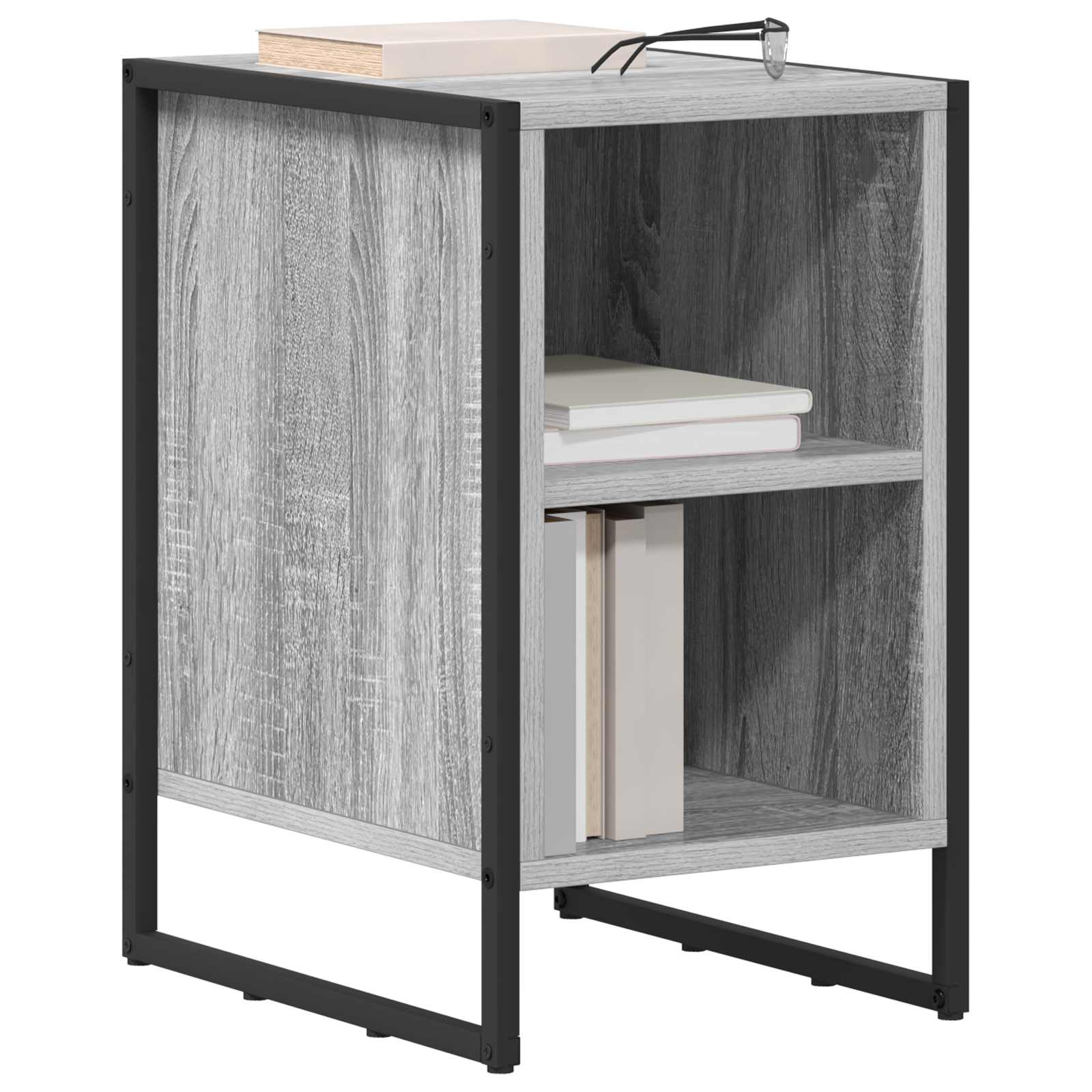 vidaXL Stolik nocny Szary Sonoma 39.5 x 30 x 50 cm