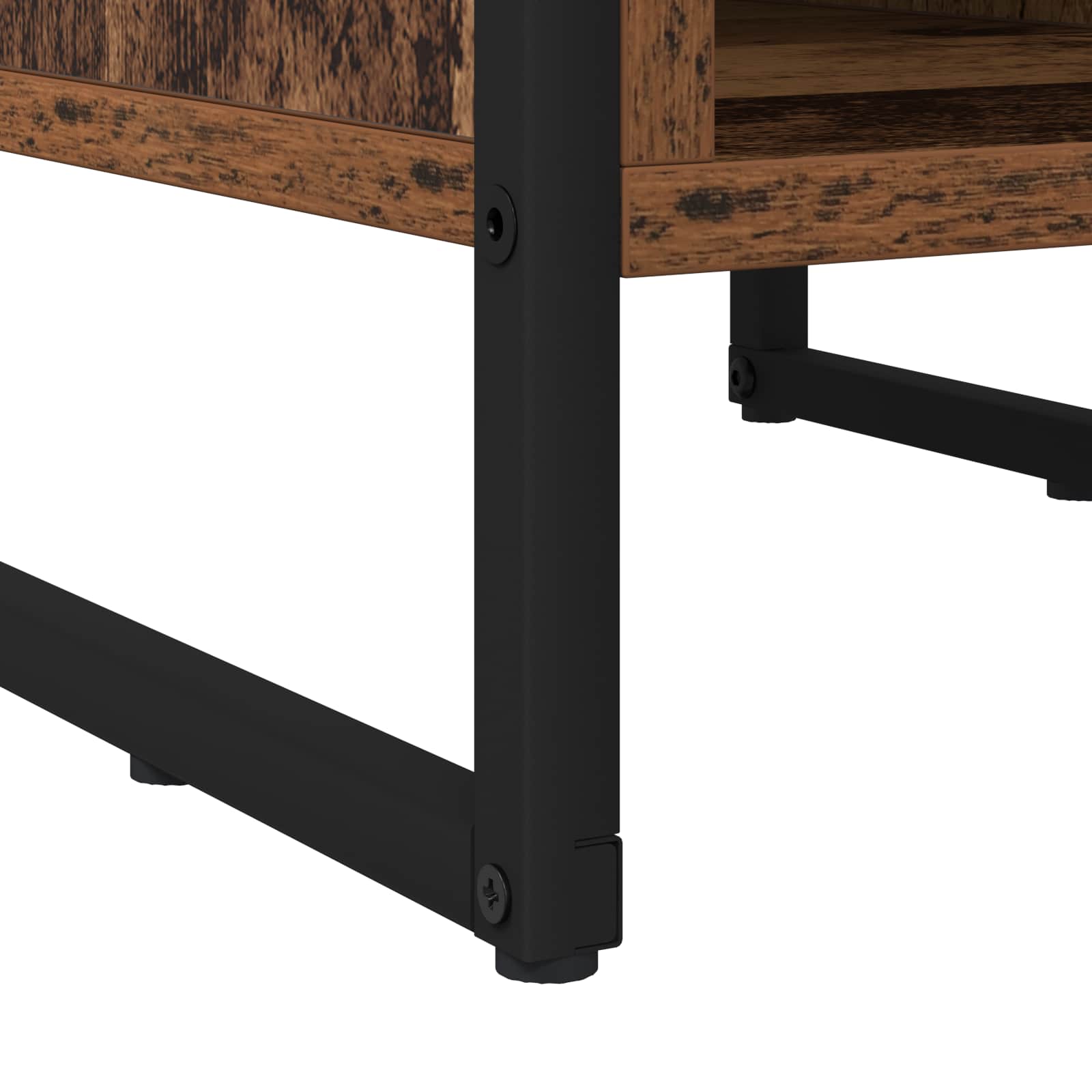 vidaXL Stolik nocny 2 pcs Stare drewno 39.5 x 30 x 50 cm