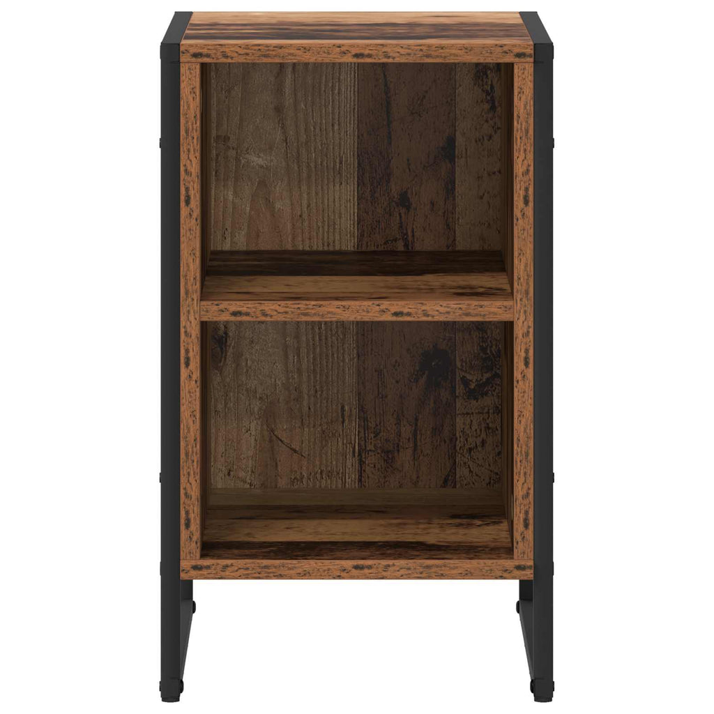 vidaXL Stolik nocny 2 pcs Stare drewno 39.5 x 30 x 50 cm