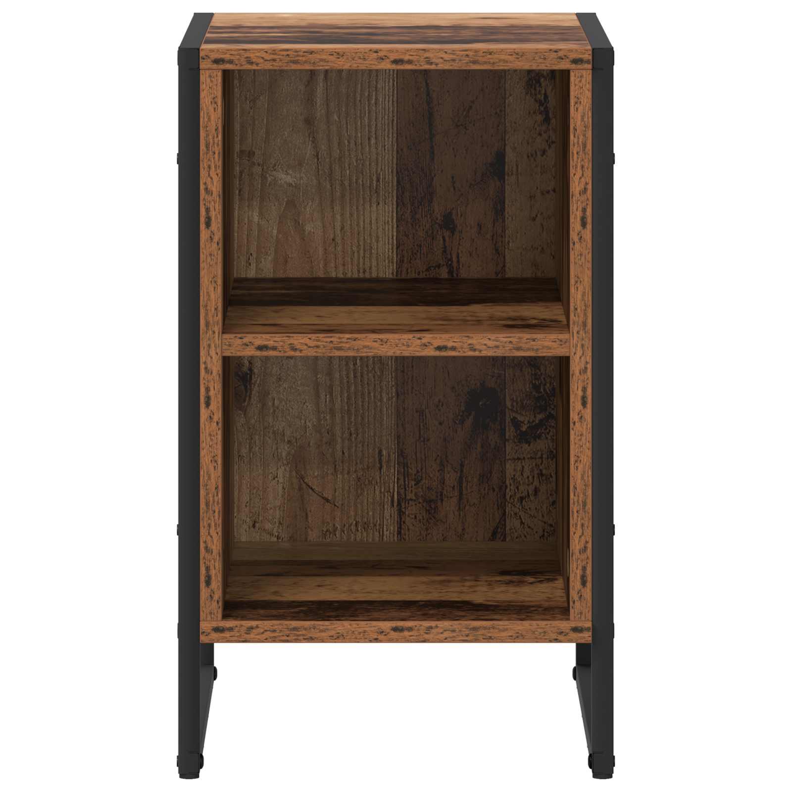 vidaXL Stolik nocny 2 pcs Stare drewno 39.5 x 30 x 50 cm