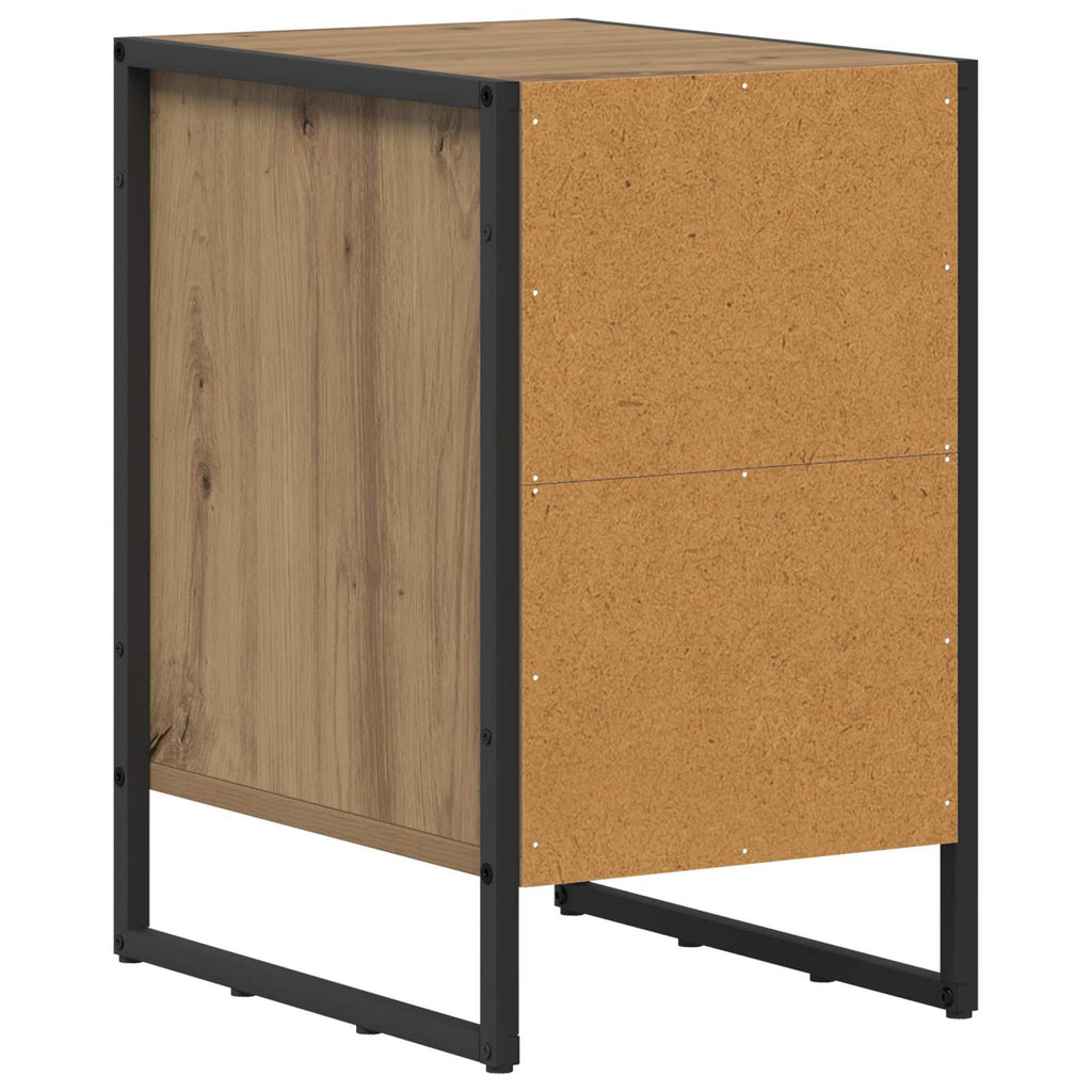 vidaXL Stolik nocny 2 pcs Dąb rzemieślniczy 39.5 x 30 x 50 cm