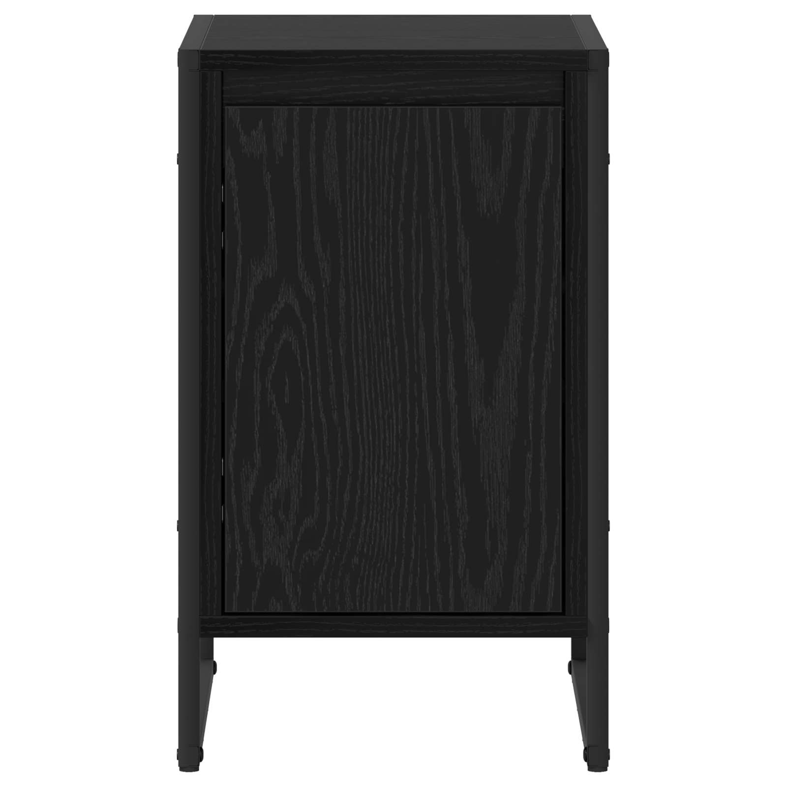 vidaXL Stolik nocny 2 pcs Czarny Dąb 39,5 x 30 x 50 cm