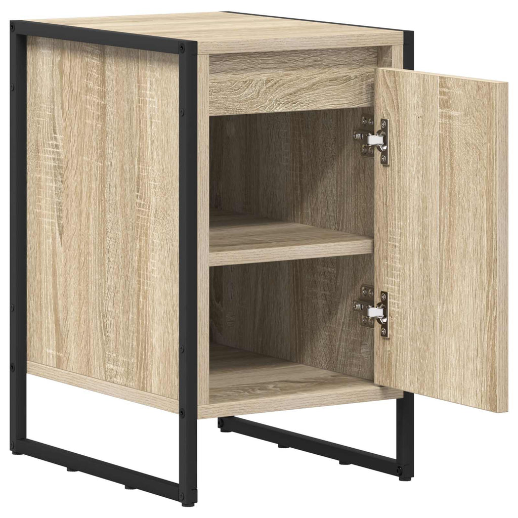 vidaXL Stolik nocny Sonoma 39,5 x 30 x 50 cm Materiał drewnopochodny