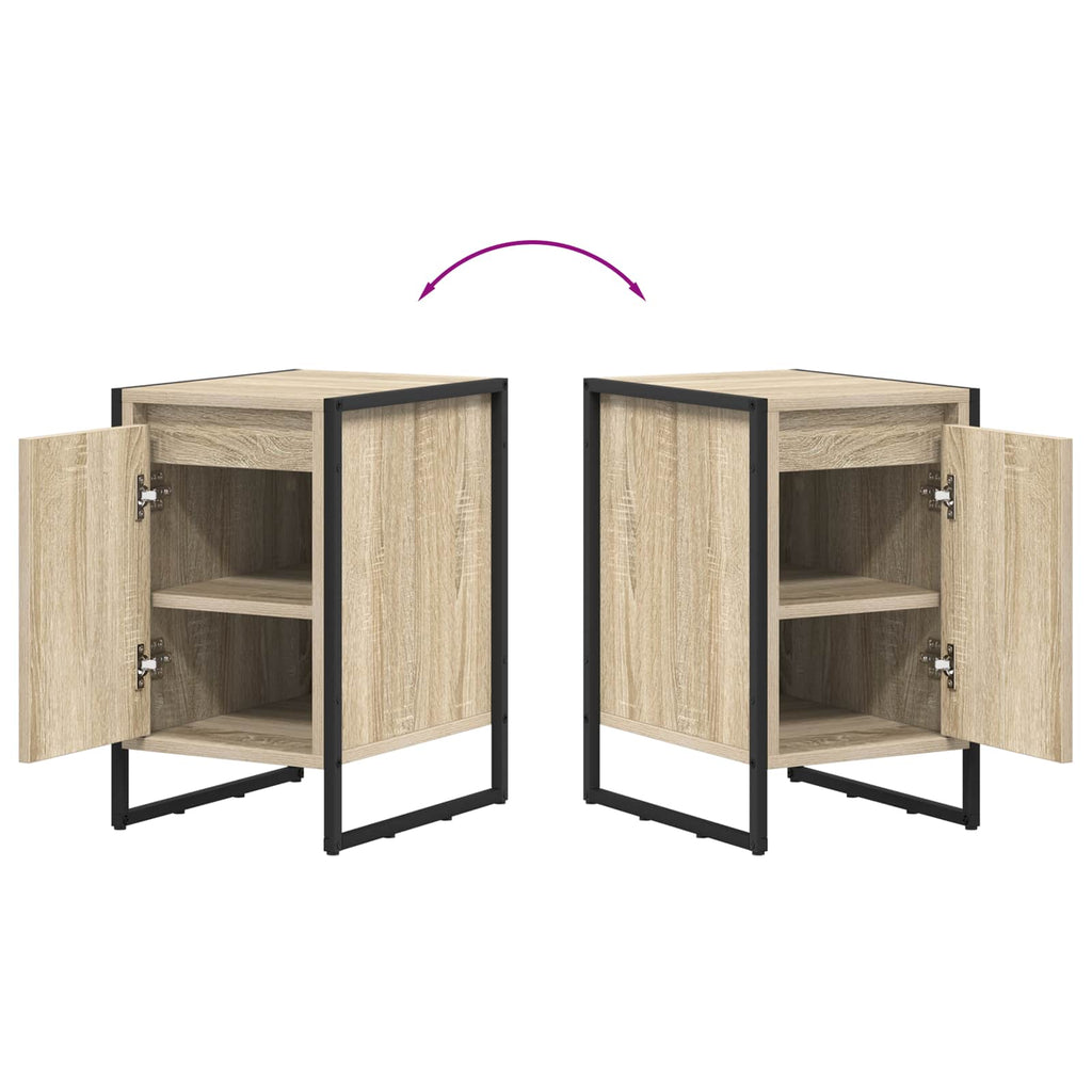 vidaXL Stolik nocny Sonoma 39,5 x 30 x 50 cm Materiał drewnopochodny