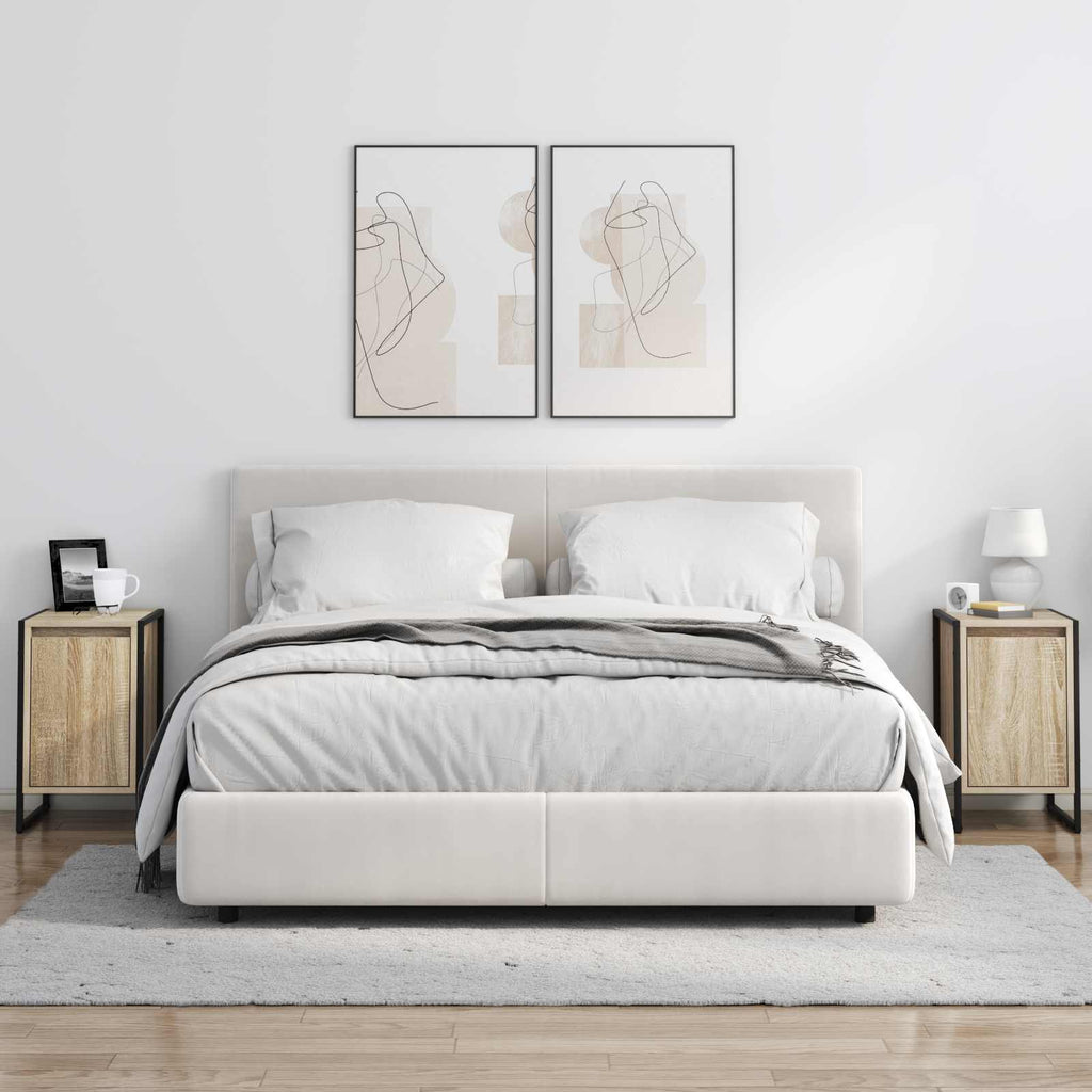 vidaXL Stolik nocny 2 pcs Sonoma 39,5 x 30 x 50 cm