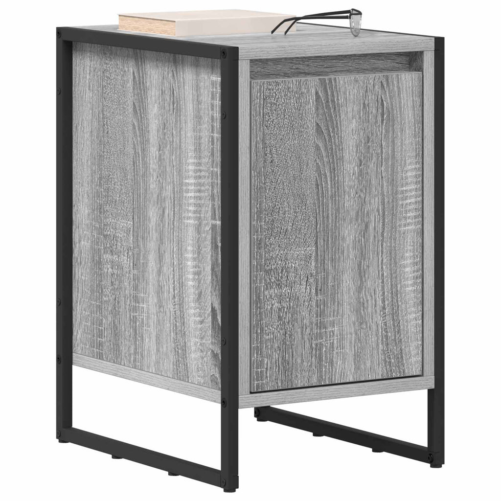vidaXL Stolik nocny Szary Sonoma 39,5 x 30 x 50 cm