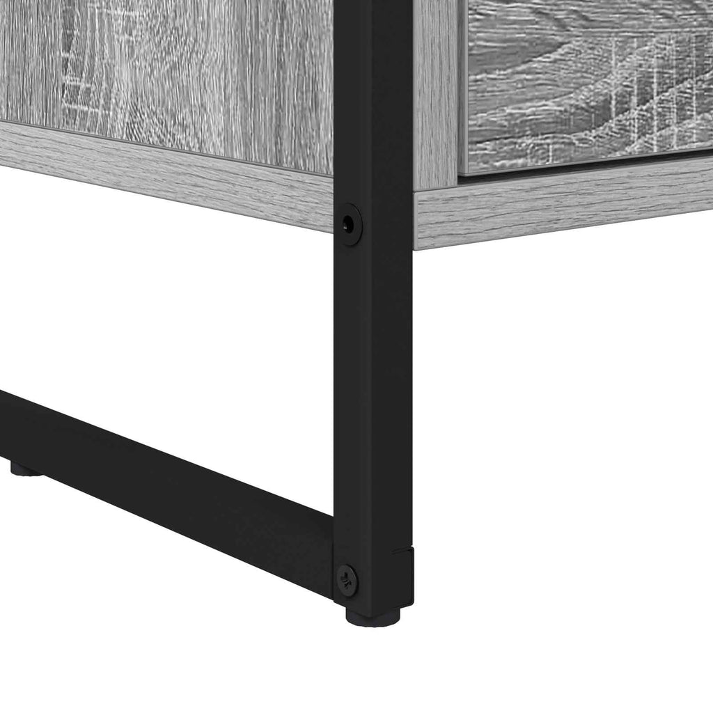 vidaXL Stolik nocny 2 pcs Szary Sonoma 39,5 x 30 x 50 cm