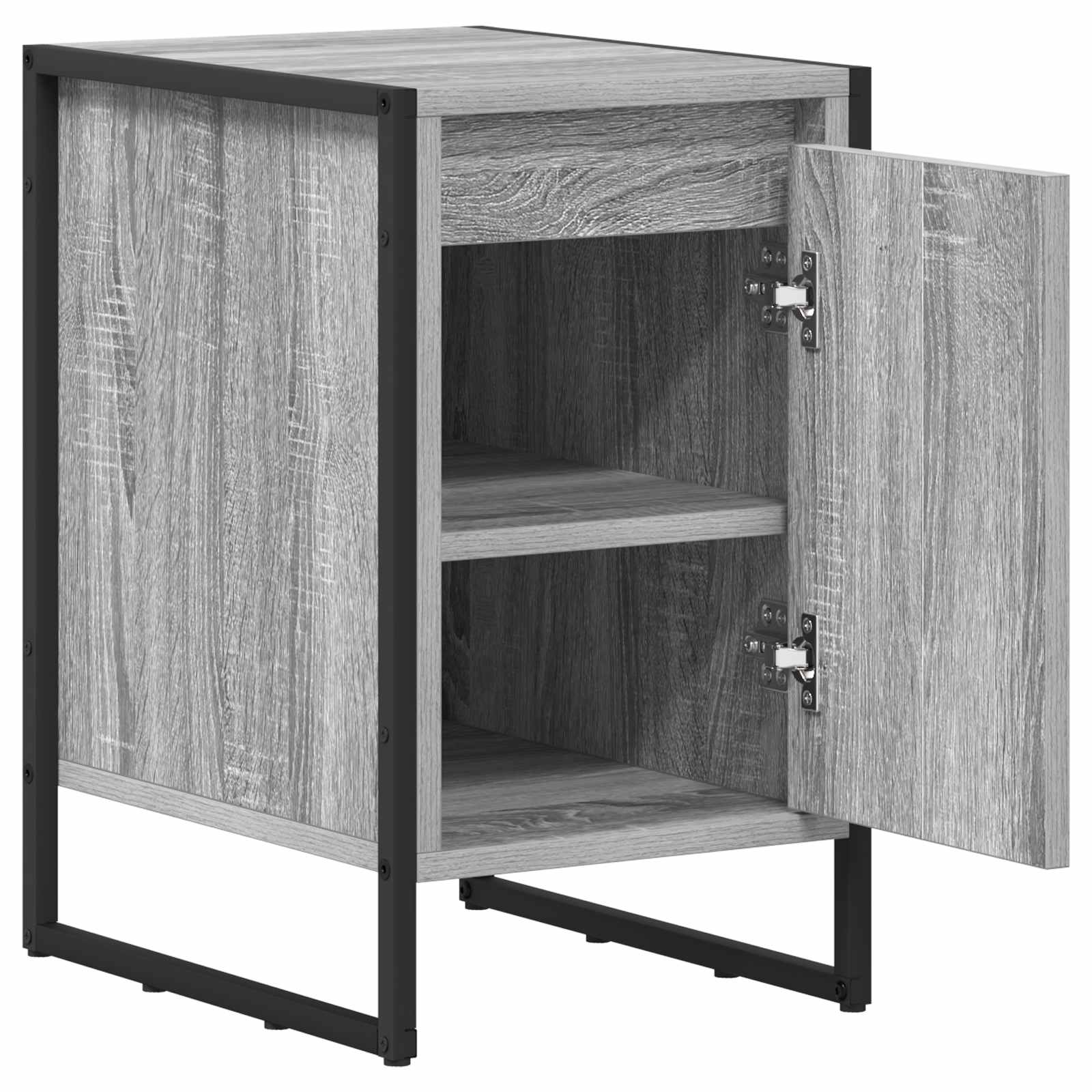 vidaXL Stolik nocny 2 pcs Szary Sonoma 39,5 x 30 x 50 cm