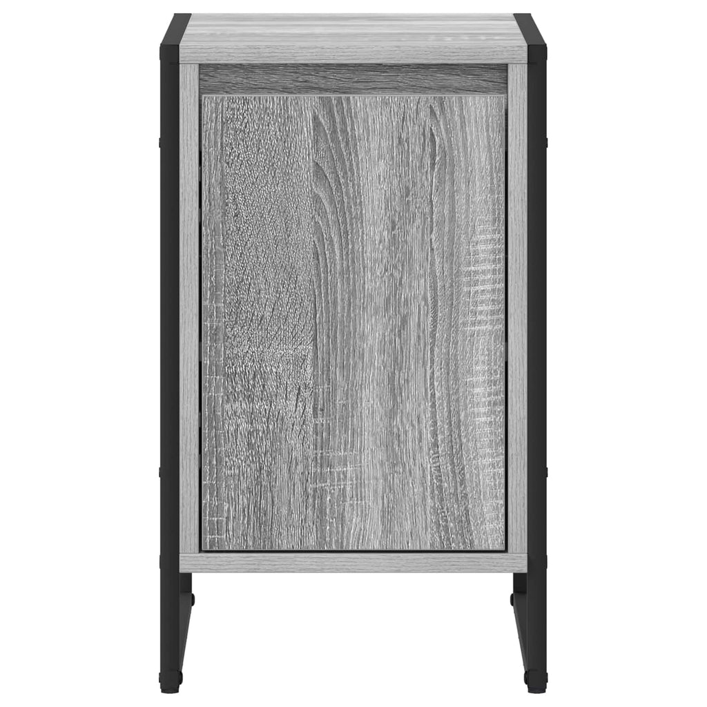 vidaXL Stolik nocny 2 pcs Szary Sonoma 39,5 x 30 x 50 cm