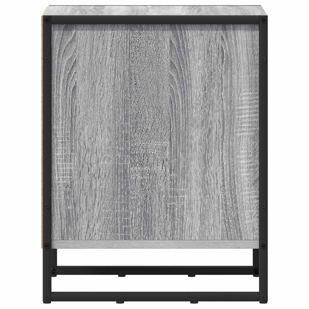 vidaXL Stolik nocny 2 pcs Szary Sonoma 39,5 x 30 x 50 cm