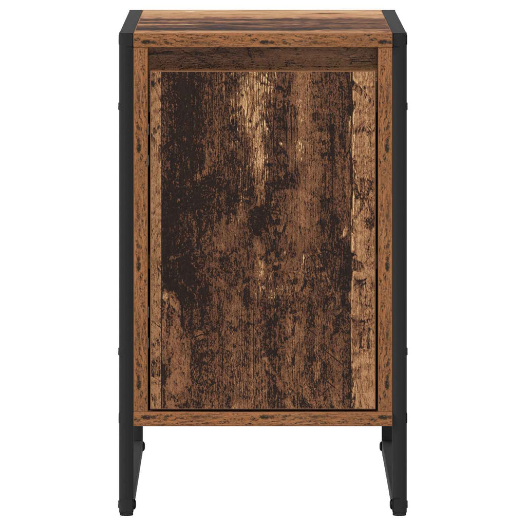 vidaXL Stolik nocny 2 pcs Stare drewno 39,5 x 30 x 50 cm