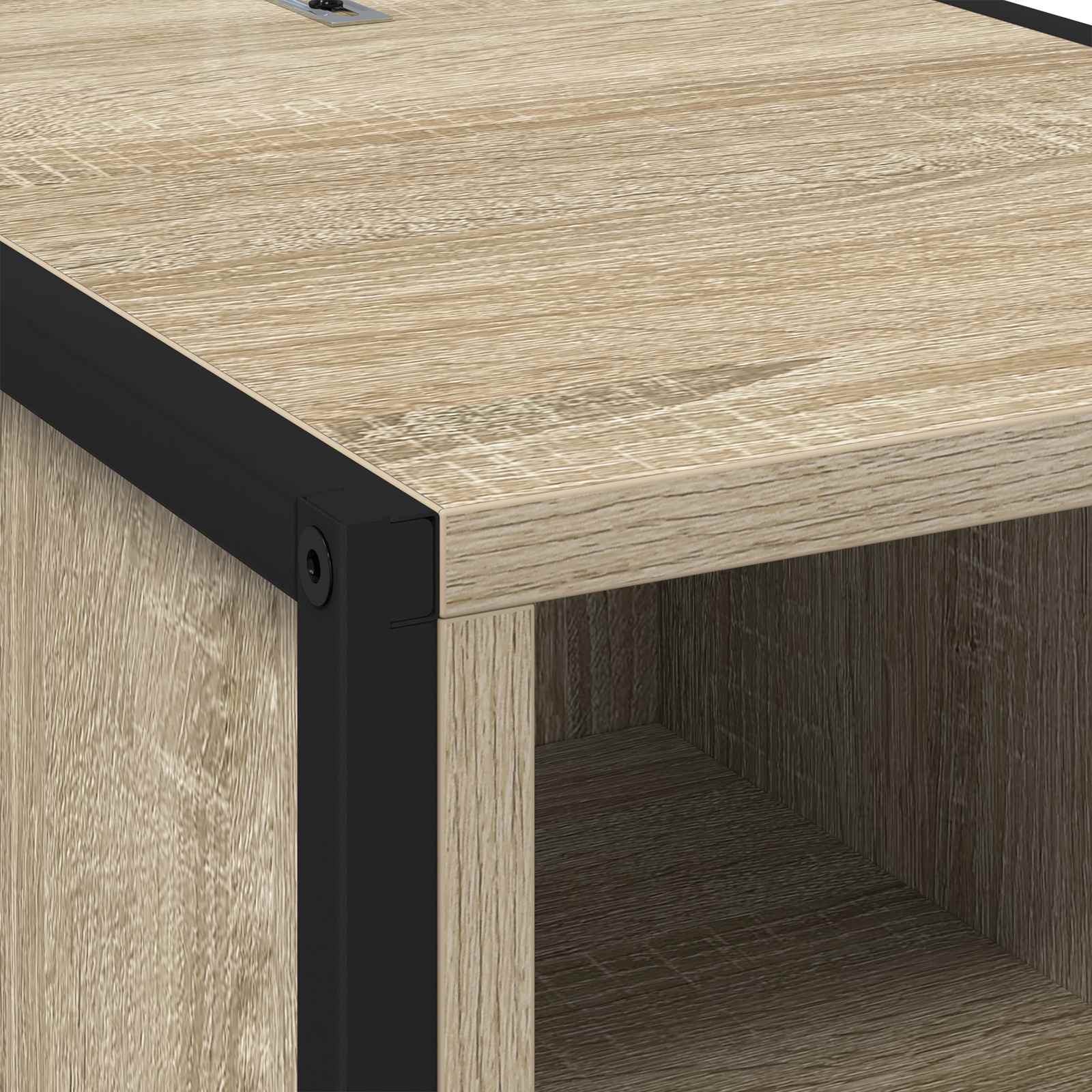 vidaXL Stolik nocny Sonoma 39,5 x 30 x 50 cm Materiał drewnopochodny