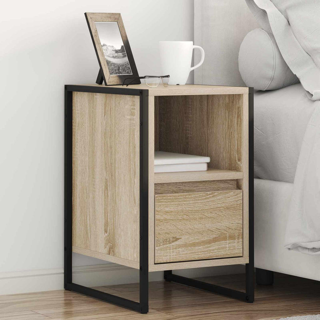 vidaXL Stolik nocny Sonoma 39,5 x 30 x 50 cm Materiał drewnopochodny