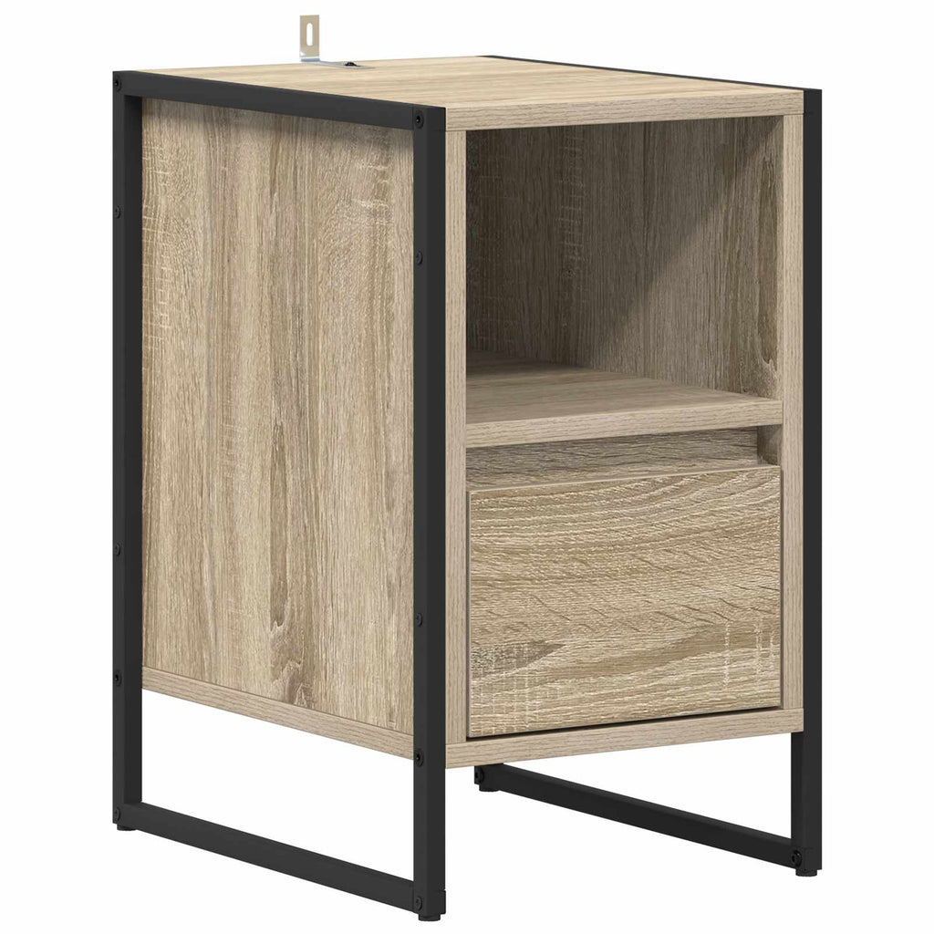 vidaXL Stolik nocny Sonoma 39,5 x 30 x 50 cm Materiał drewnopochodny