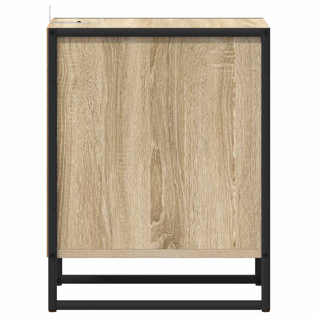 vidaXL Stolik nocny Sonoma 39,5 x 30 x 50 cm Materiał drewnopochodny