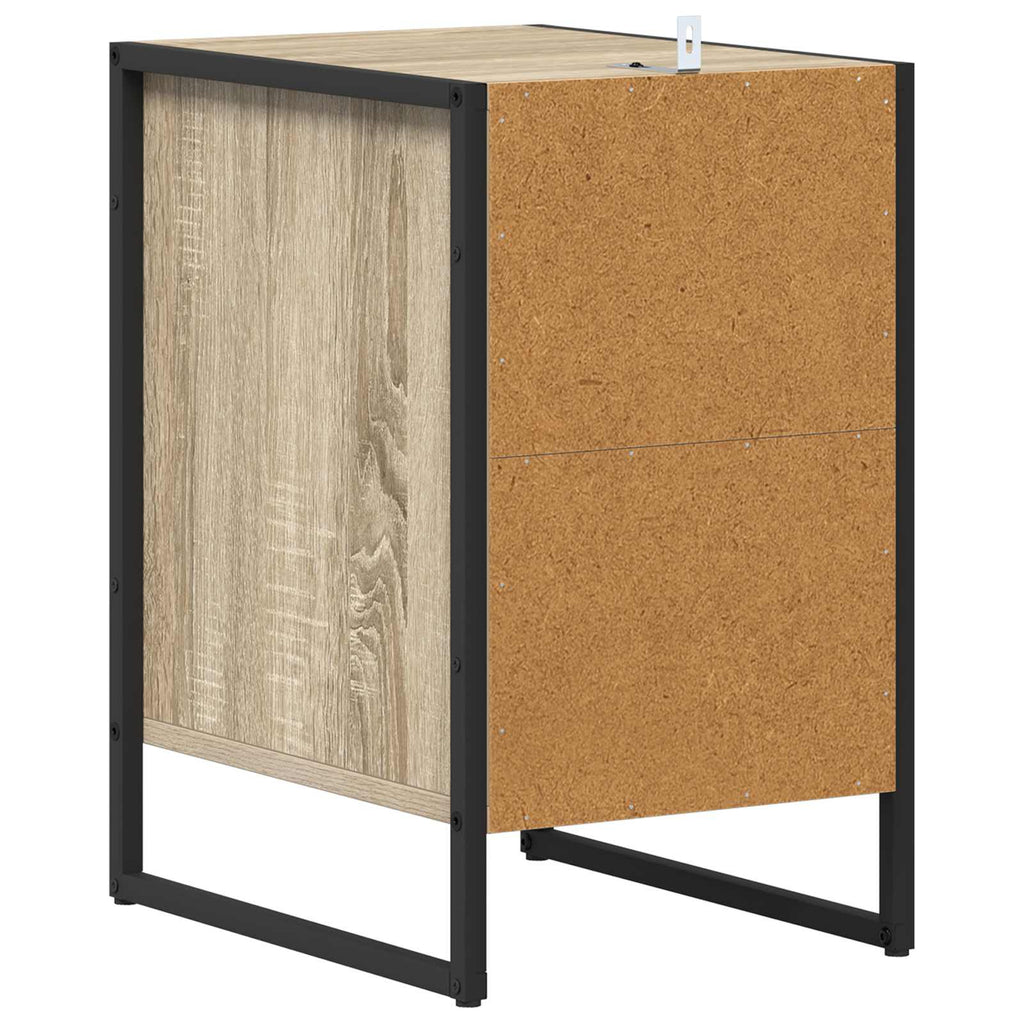vidaXL Stolik nocny z szufladą 2 pcs Sonoma 39,5 x 30 x 50 cm