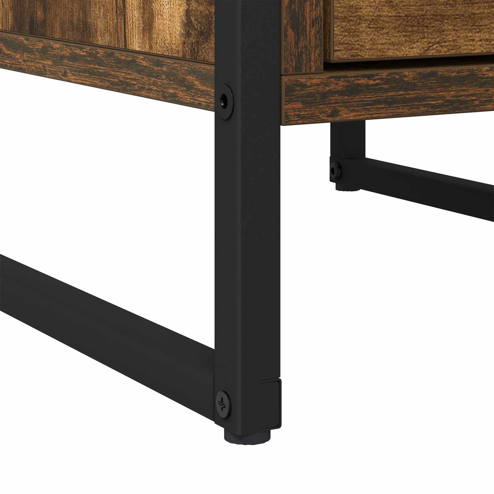 vidaXL Stolik nocny z szufladą 2 pcs Dąb dymny 39,5 x 30 x 50 cm