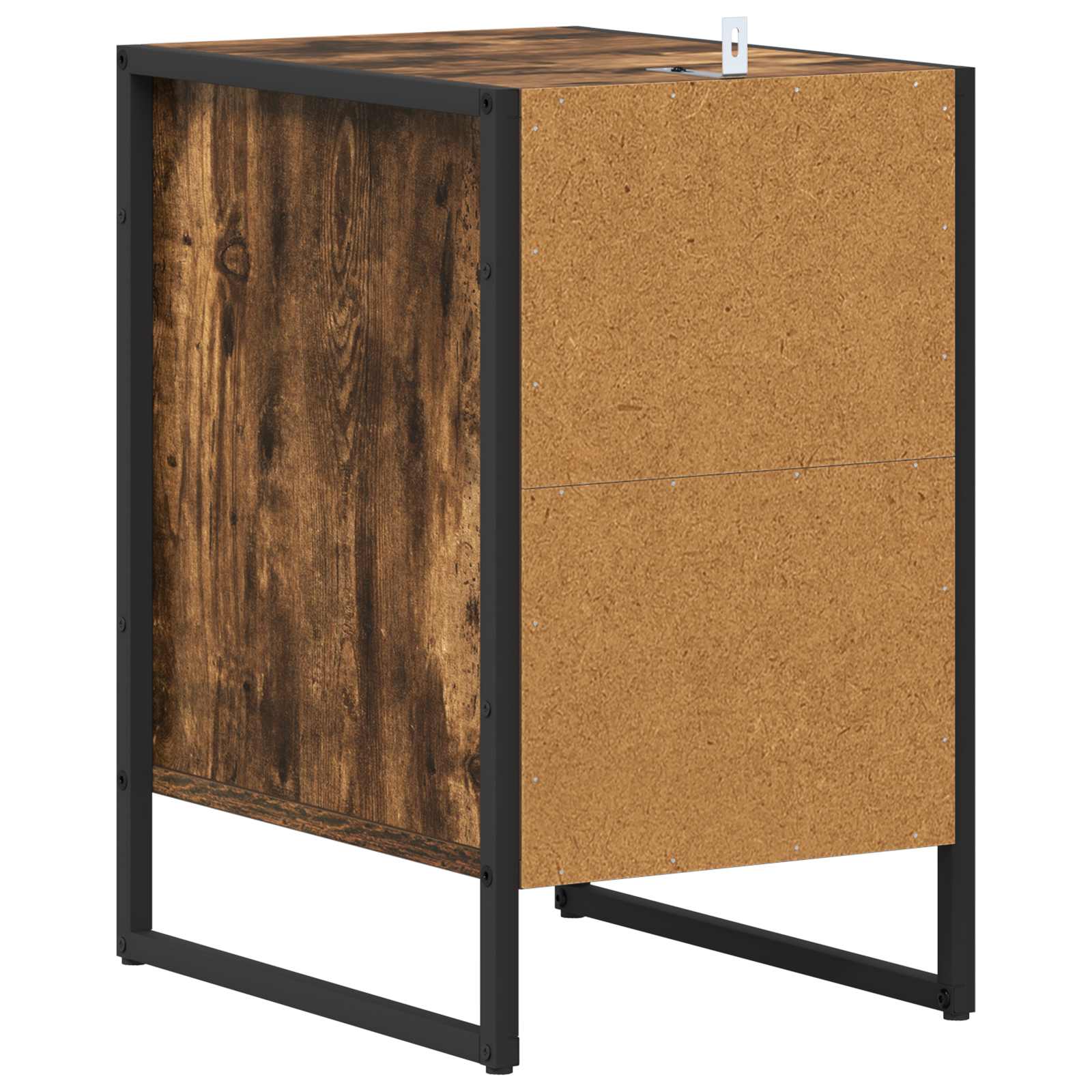 vidaXL Stolik nocny z szufladą 2 pcs Dąb dymny 39,5 x 30 x 50 cm