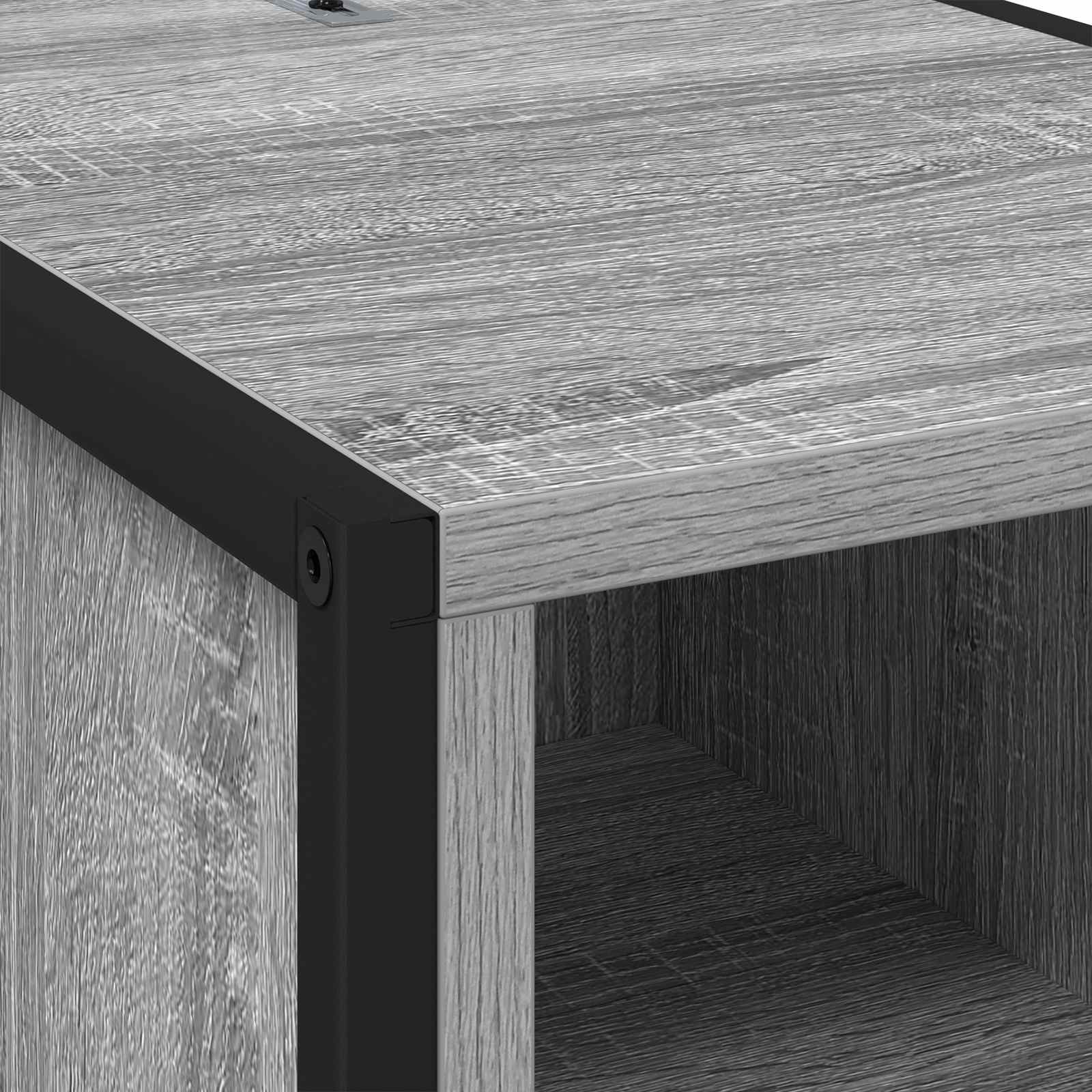 vidaXL Stolik nocny z szufladą 2 pcs Szary Sonoma 39,5 x 30 x 50 cm