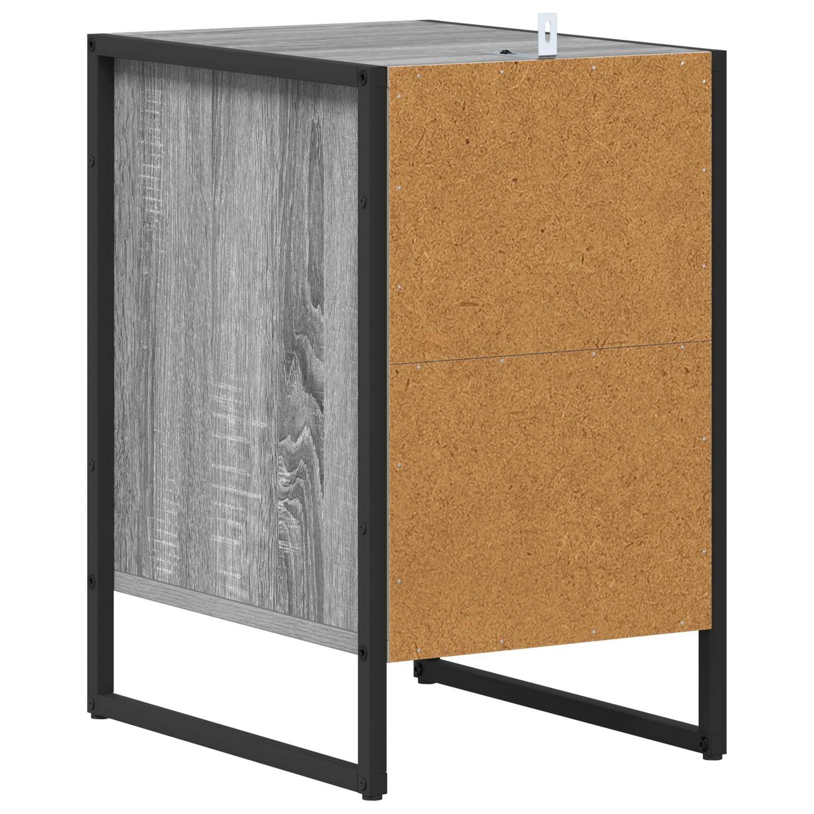 vidaXL Stolik nocny z szufladą 2 pcs Szary Sonoma 39,5 x 30 x 50 cm