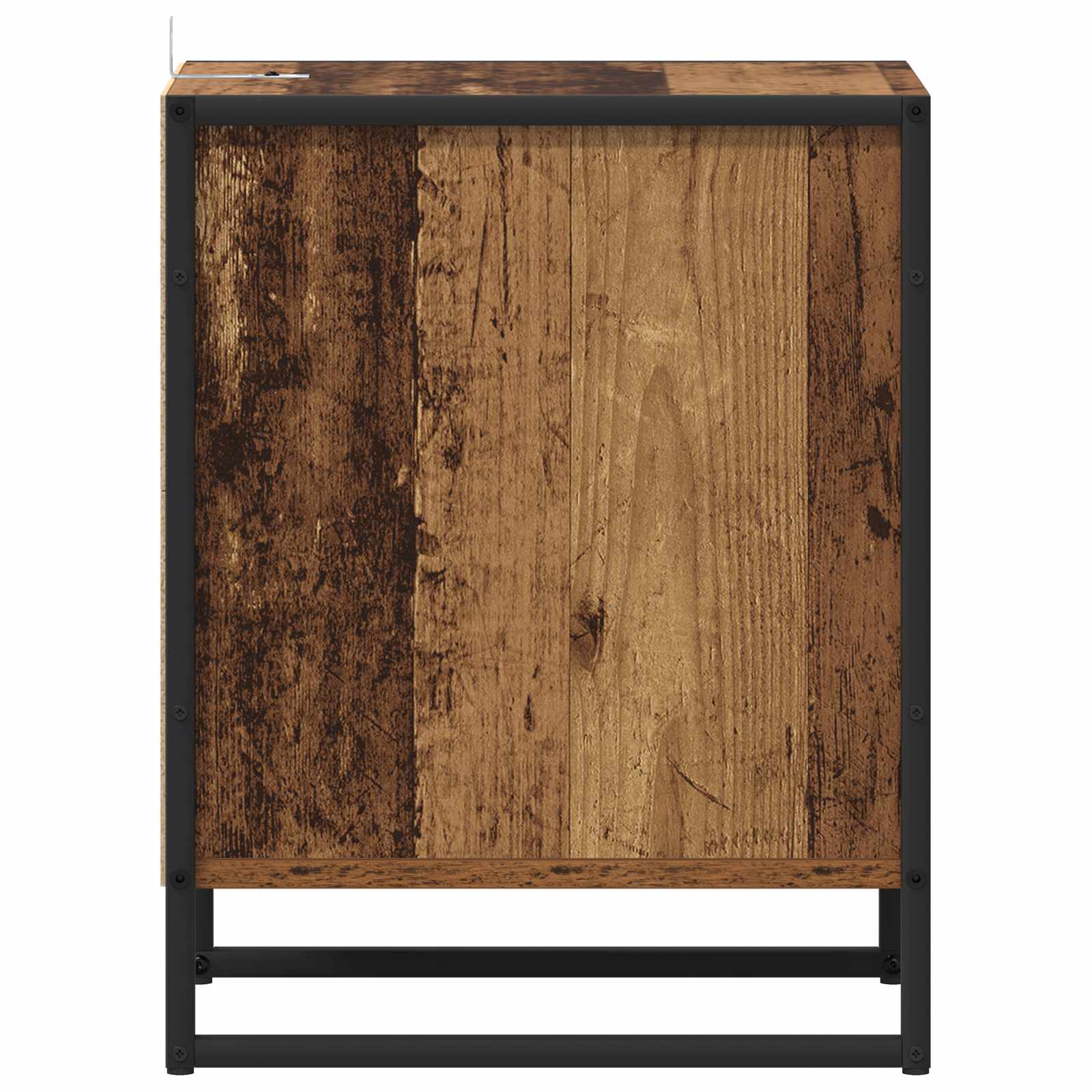 vidaXL Stolik nocny z szufladą Stare drewno 39,5 x 30 x 50 cm