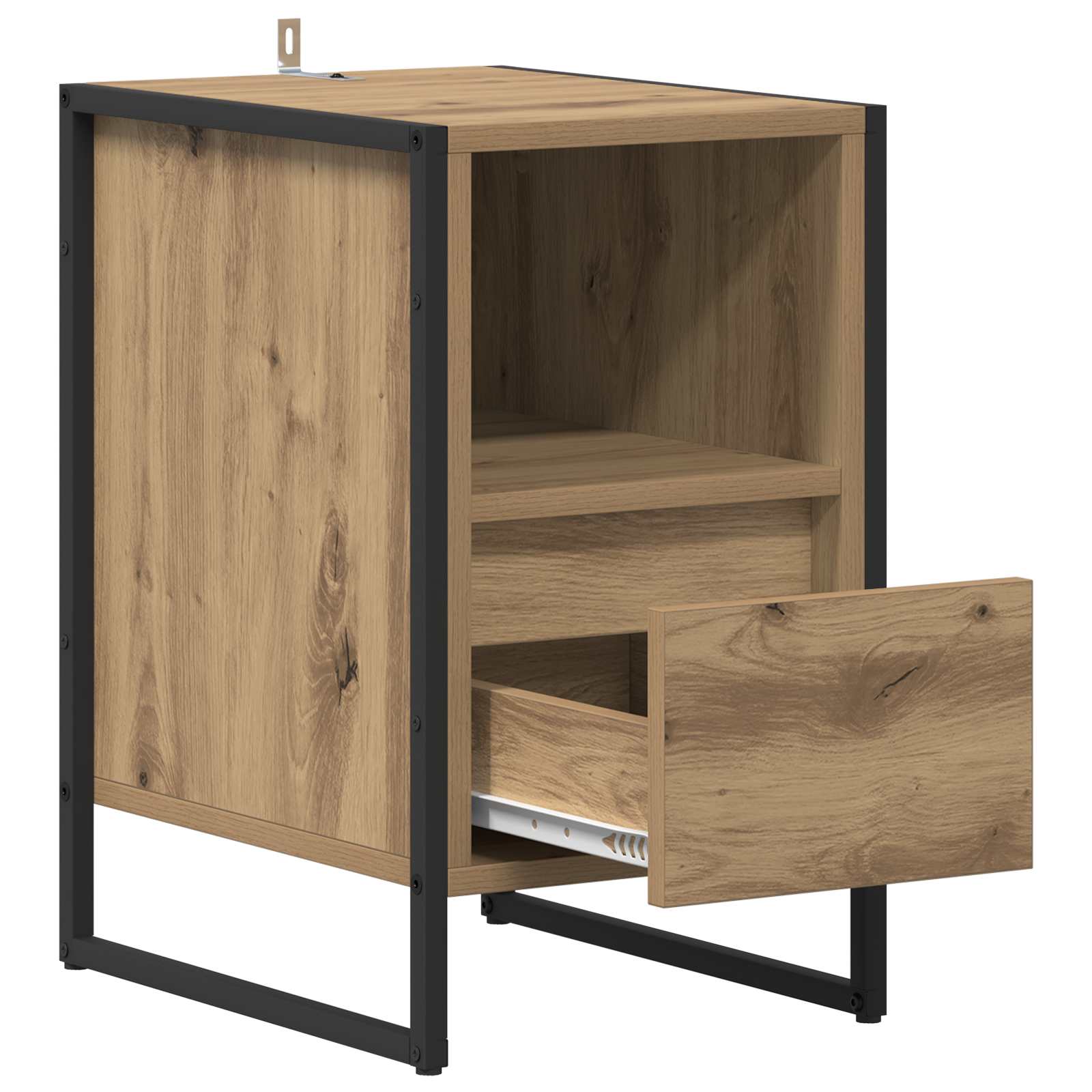 vidaXL Stolik nocny 2 pcs Dąb rzemieślniczy 39,5 x 30 x 50 cm